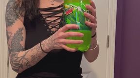 Alt Redhead Burping with Soda