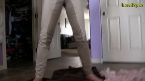 cheyenne jewel desperate to pee in straitjacket