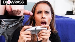 Gamer Stepmom Sucking My Dick And Gaming AT THE SAME TIME