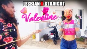 Straight Girl Turned Lesbian Bondage Slave On Valentine's Day (mp4)