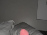 Big hard cock pissing. Waterfalls in bed.