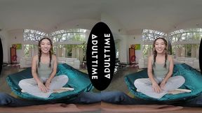 VR Close-Up - Busty Gymnast Kimmy Kimm Demonstrates Intimate Moves While Pleasing Your Cock&#x1F346; - POV