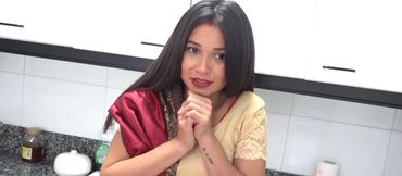 Indian babe gets licked a lot ahead of enduring hard sex standing