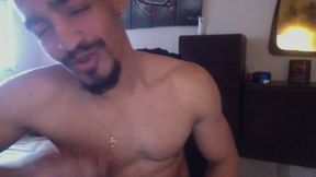 Cute Latino Jock Jerks Hard and Cums