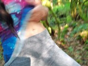 Pissing In The Forest With My Butt Plug In