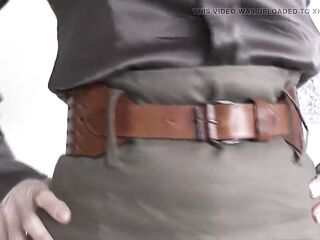 Thrilling Strap Fitting with a Linen Skirt, Part 1, Lady Victoria Valente