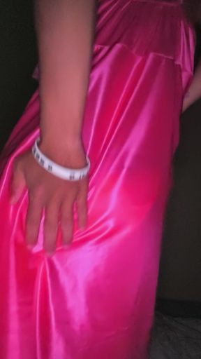 Feel so good with satin panties and satin night dress