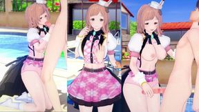 【エロゲーコイカツ！】アイドルマスター(シャニマス) 櫻木真乃 3DCG巨乳アニメ動画[Hentai Game Koikatsu!sunshine Idol Master Mano Sakuragi]