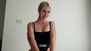 Sexy tanned blonde sucks cock and asks her to fuck? Just don'_t cum on me?