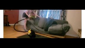 Candid Canister Vacuuming