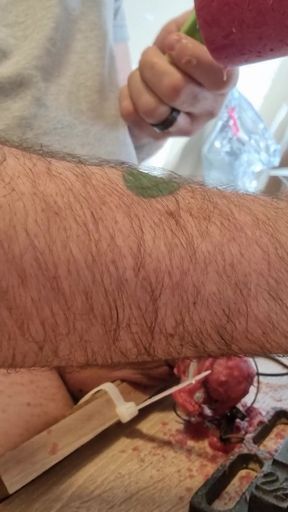 Key moment from "Hot wax, Spikes and elektro"