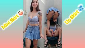 Mini Skirt full masturbation PART ONE