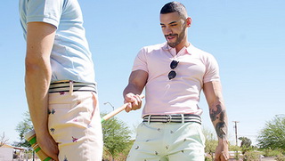 Hot and sweaty match of croquet