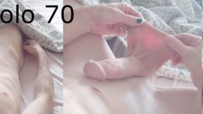 Heteroflexible K solo V70: thin fit muscular hung older twunk early morning masturbation