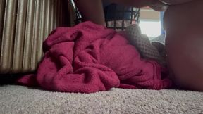 Bad Girl Marking Her Territory On Blankets With Pee