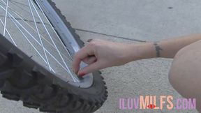 Dominant redhead with tattoos fucking her submissive blonde