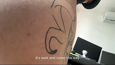 A giant demon finds a miserable, tiny human in his house and devours him after heating him up.