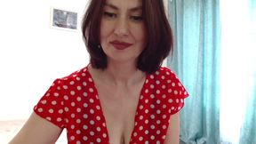 Horny Hairy MILF Spat on Her Big Beautiful Tits Halos