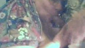 Wife's obese 67 years old grandma gives me head on webcam