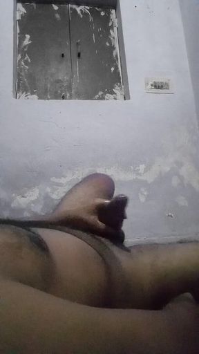 Indian Boy Massaging with Oil and Masturbating His Big Big Cock in Sexy Teacher's Bedroom While Teacher Was Not There