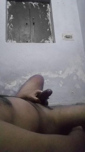 Indian Boy Massaging with Oil and Masturbating His Big Big Cock in Sexy Teacher's Bedroom While Teacher Was Not There