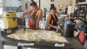 MILFs Vacuum Cleaning