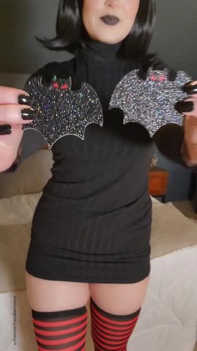 Mavis from Hotel Transylvania shows off her black hair in a solo scene