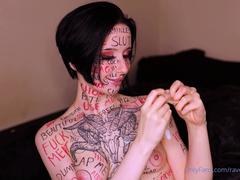 Small tit brunette gives a nice hard blowjob and fuck