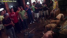 Str8 Hazed Stud Fucked In Ass 4 Fraternity In Front Voy