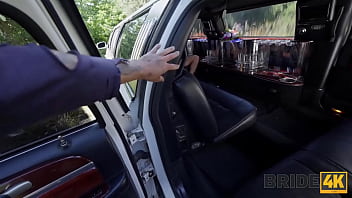 Euro Bride Stacy Cruz gets fucked hard in a car