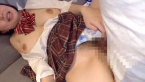 Student's First Love Hotel Experience - Glasses-Wearing Teen Gets Intimate With Her