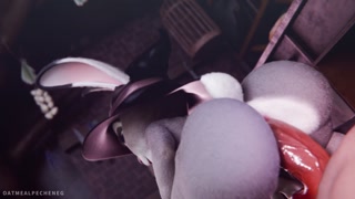 Witch Judy Hopps Turn Herself Into Blackhole and Spagettified Dick POV
