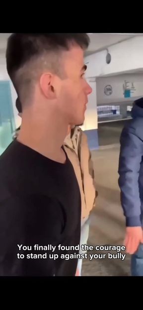 Ignorant brown coyote gets a surprise