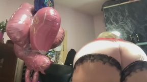 Pink Lace And Satin Ass Worship - Big Brazilian BBW Milf Goddess