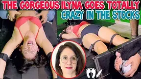 THE GORGEOUS ILYNA GOES TOTALLY CRAZY IN THE STOCKS