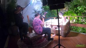 bastidores da gravacao da estrela porno - luna oliveira - gustavo bueno - binho ted - sandro lima
