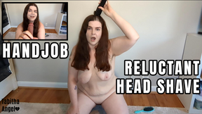 Handjob Reluctant Head Shave