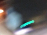 Naked and jerking off in the car