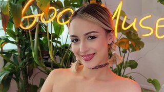 Oiled up beauty Isabelle Sky rocked by a big dong