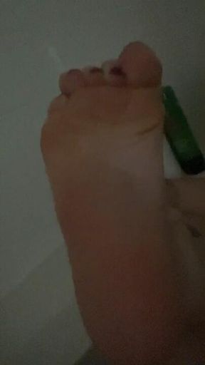 Foot worship JOI with cum countdown - 207
