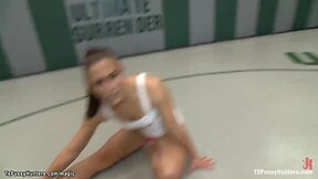 Mistress madeline gets dominated by three ts dommes