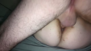 She gets her pussy creampied while she cums! Then I creampied her ass!
