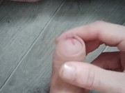 Hung Uncut British Lad Cums On His Filthy Feet