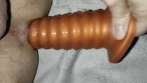 I lather my hole with this XXL Dildo 34cm / 5.5 cm
