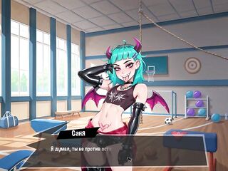 Stretching Lucy's Gap While ""Training"" Him - Femboy Shemale hentai House