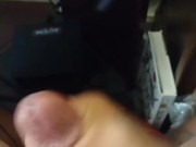 Hot Latino Thug Jerking Off and Then Playing With Own Cum