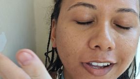 Slut with a taste for humiliation taking face slaps