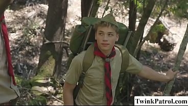 Scout Masters and students are having orgy in woods