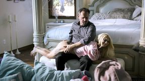 ”Are you having a boner from spanking me?”