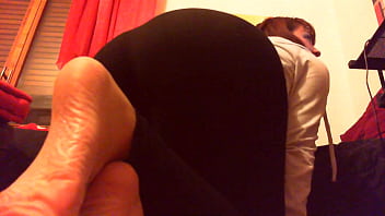 Sweaty feet after a yoga class